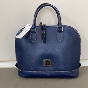 Dooney & Bourke Zip Zip Satchel, NWT, Marine Blue